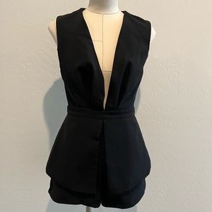 DO+BE Peplum Plunge Romper